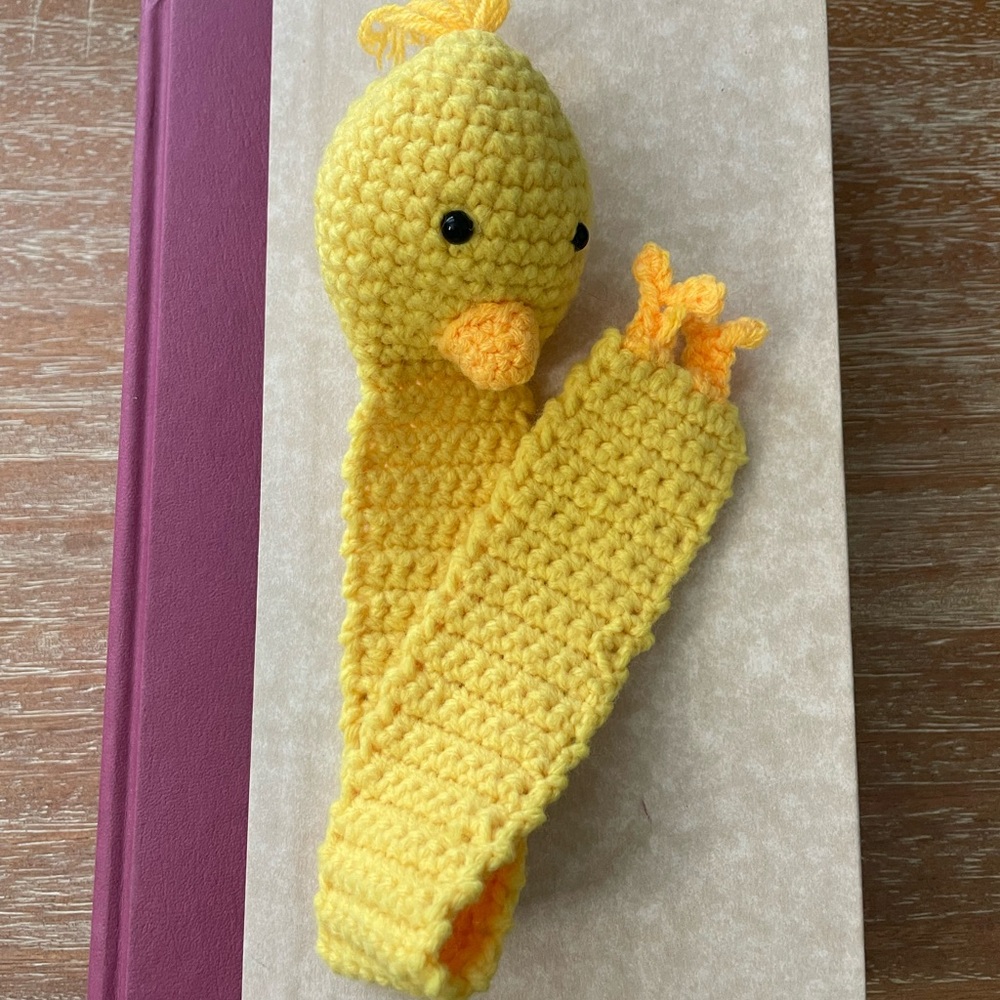 Duck Handmade Crochet Amigurumi Bookmark